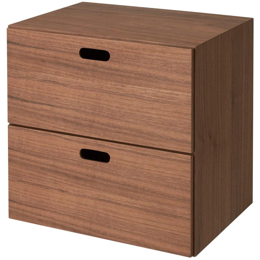無印良品（MUJI） スタッキングチェスト 幅37×奥行28×高さ37cm 引出し2