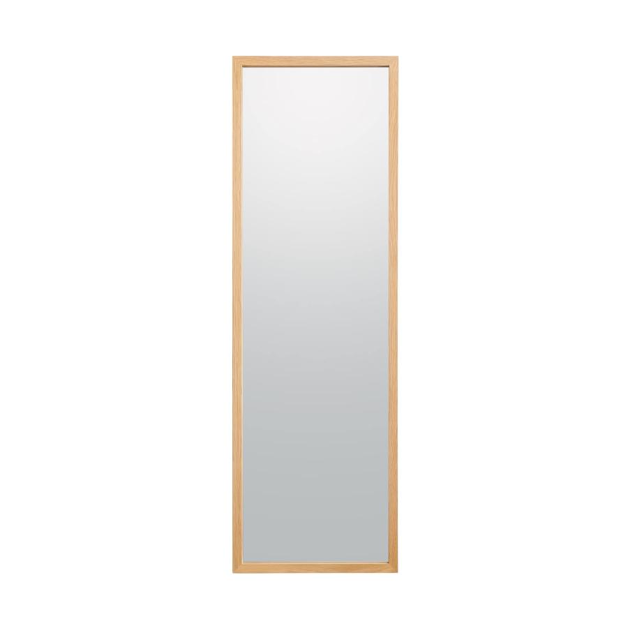 無印良品（MUJI） 壁に付けられる家具ミラー オーク材 中 幅32.5×奥行2