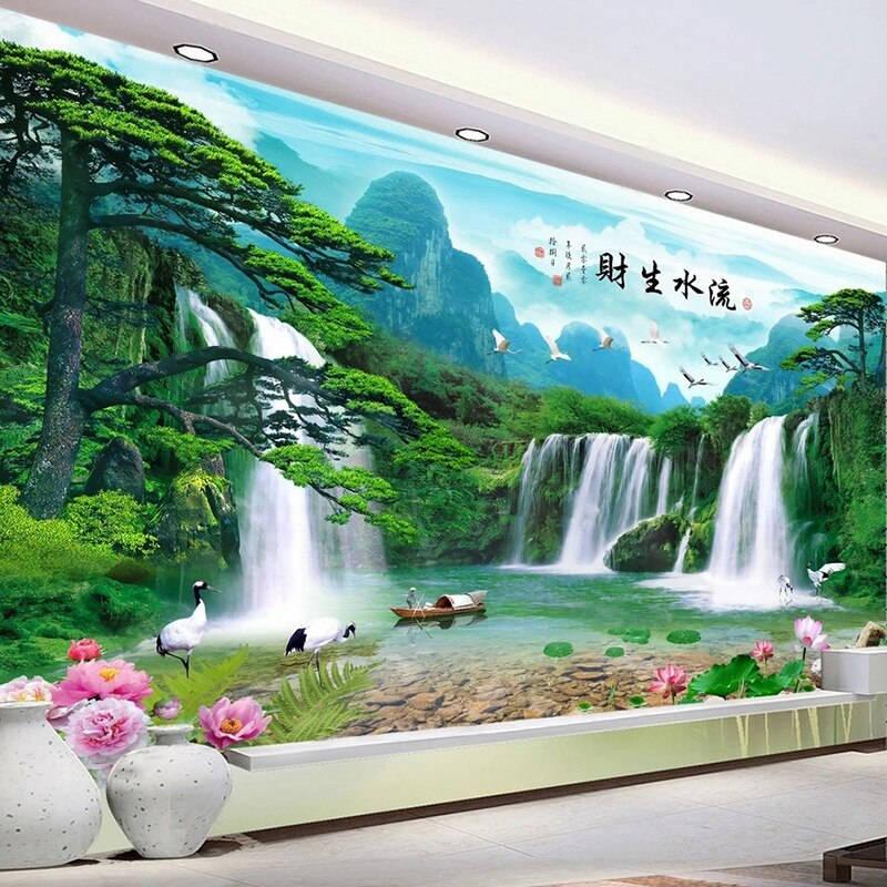壁紙３d 立体 おしゃれ Diy お店 部屋 リビング 寝室 輸入壁紙 自然 風景 和風 防水 Ae おしゃれ壁紙カーテンのペンギン堂 通販 Yahoo ショッピング