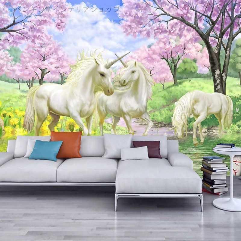 壁紙 おしゃれ ３d 立体 部屋 リビング 防水 防カビ 防音 ペガサス 馬 白 立体 Ae ペンギン堂インテリアショップ 通販 Yahoo ショッピング