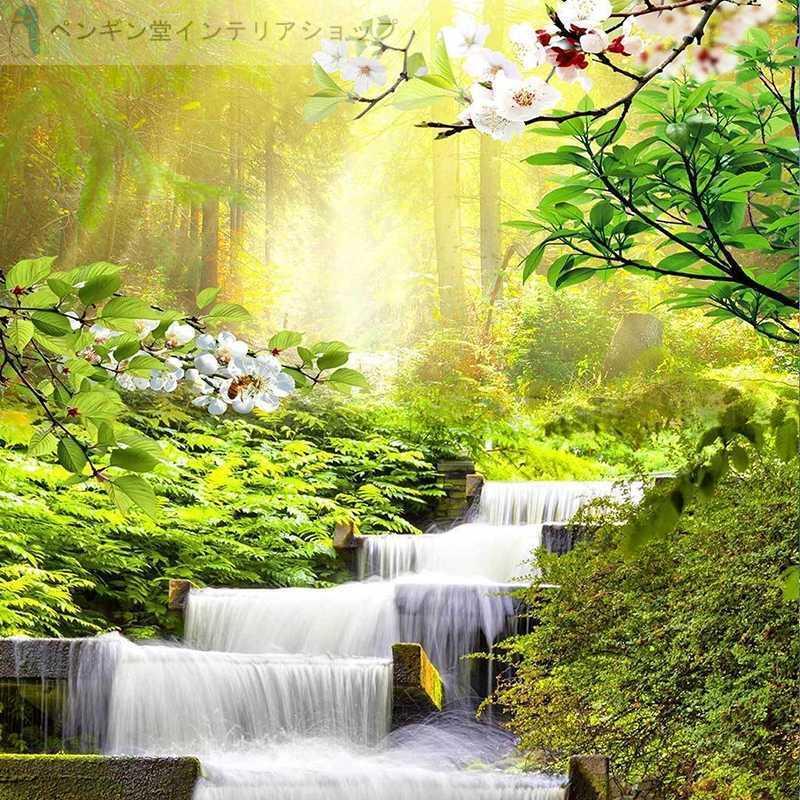 壁紙 ３d 立体 おしゃれ 部屋 リビング 輸入壁紙 防水 防カビ 防音 滝 自然 森林 立体 和風 Diy Ae おしゃれ壁紙カーテンのペンギン堂 通販 Yahoo ショッピング