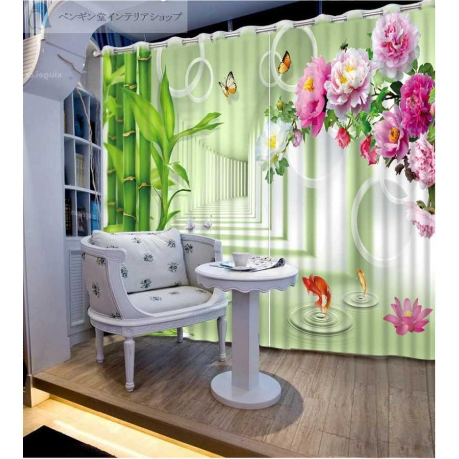 ３d カーテン おしゃれ イラスト 立体 遮光 安い 高級グリーン竹のキッチン原子価ウィンドウリビングルームオフィスb Ae おしゃれ壁紙カーテンのペンギン堂 通販 Yahoo ショッピング
