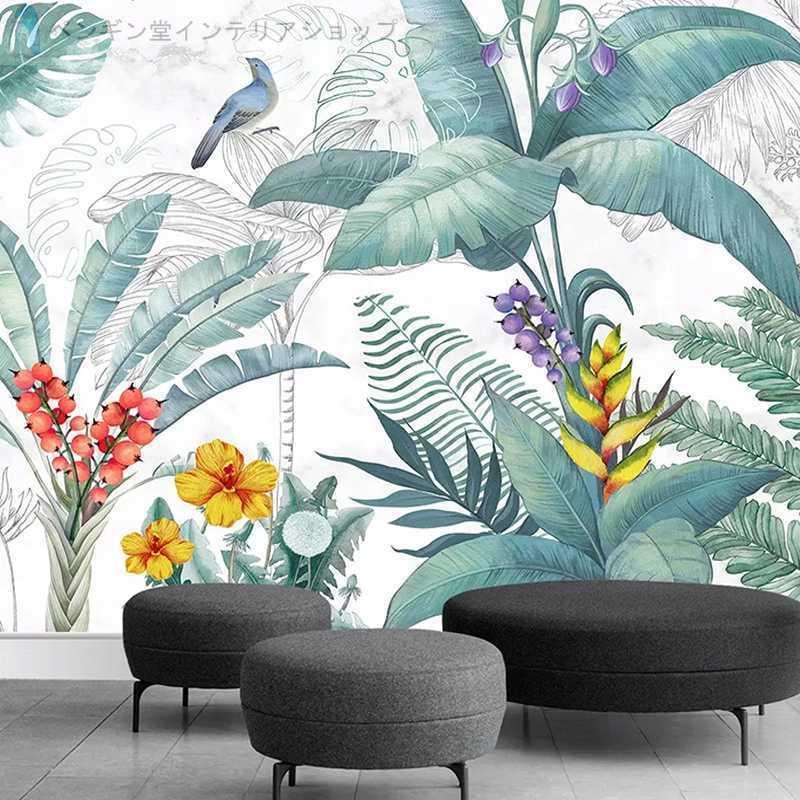 壁紙 おしゃれ ３d 立体 部屋 リビング 防水 防カビ 防音 葉っぱ 緑 立体 植物 Ae おしゃれ壁紙カーテンのペンギン堂 通販 Yahoo ショッピング