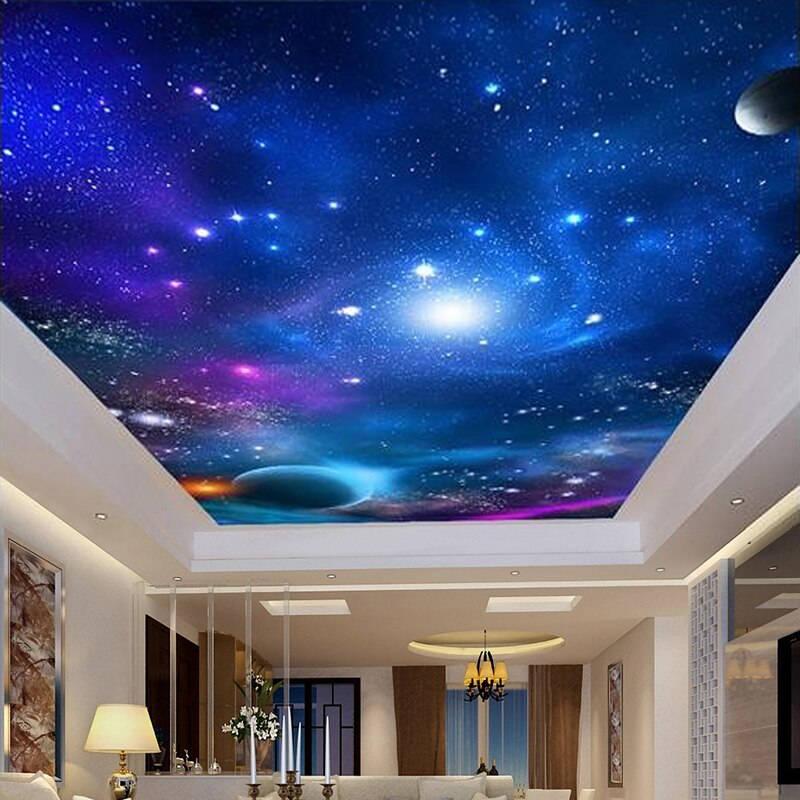 天井 壁紙 ３d 立体 リビング 寝室 廊下 お店 宇宙 星 空 リアル おしゃれ Diy 輸入壁紙 防水 Ae おしゃれ壁紙カーテンのペンギン堂 通販 Yahoo ショッピング