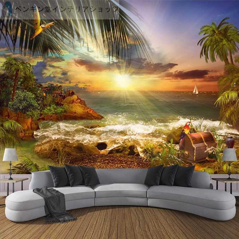 壁紙 ３d 立体 おしゃれ Diy お店 部屋 リビング 玄関 寝室 輸入壁紙 自然 風景 南国 海 防水 Ae おしゃれ壁紙カーテンのペンギン堂 通販 Yahoo ショッピング