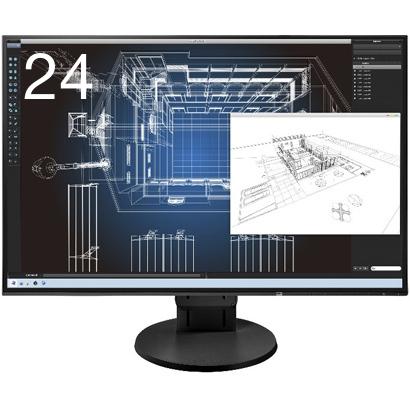 新しい EIZO FlexScan EV2456-BK 使用時間4160h 中古 液晶モニタ 24.1