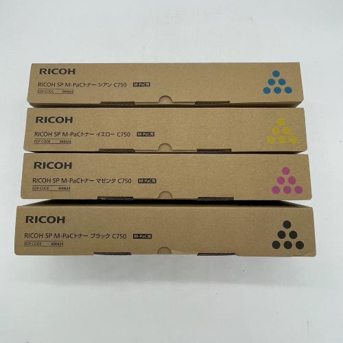 RICOH SP M-PaC トナー C750 4色セット 送料無料 リコー 純正品 60625 耗品 エムパック :C750-4P:OA