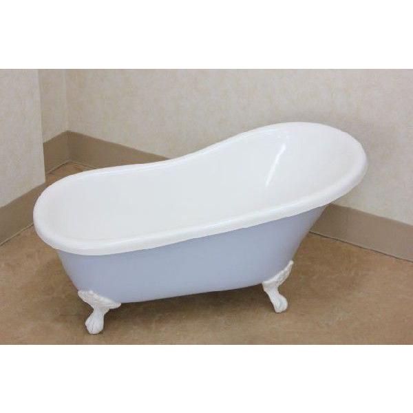 ペット用バスタブ ペットバス 犬 バスタブ 小型 猫足バスタブ ブルー