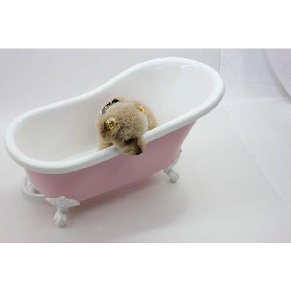 ふるさと納税 バスタブ 犬 ペットバス ペット用バスタブ シャンプー シャワー お風呂 犬 小型 バスタブ ペット 小型 Koa B109p ピンク 猫足バスタブ バス お風呂用品