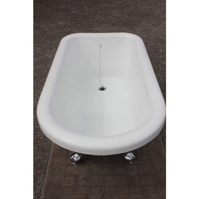 猫足バスタブ 浴槽 バスタブ 置き型 幅1510 ゴム栓タイプ KOA223-1510G