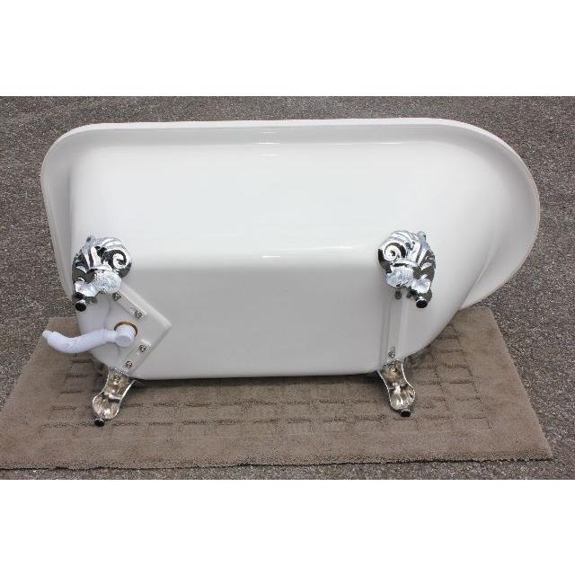 猫足バスタブ 浴槽 バスタブ 置き型 幅1510 ゴム栓タイプ KOA223-1510G