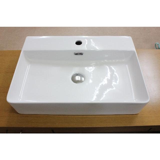 洗面ボウル　陶器　洗面ボール　手洗い鉢　KORS-1058　小型　角型手洗器　洗面器