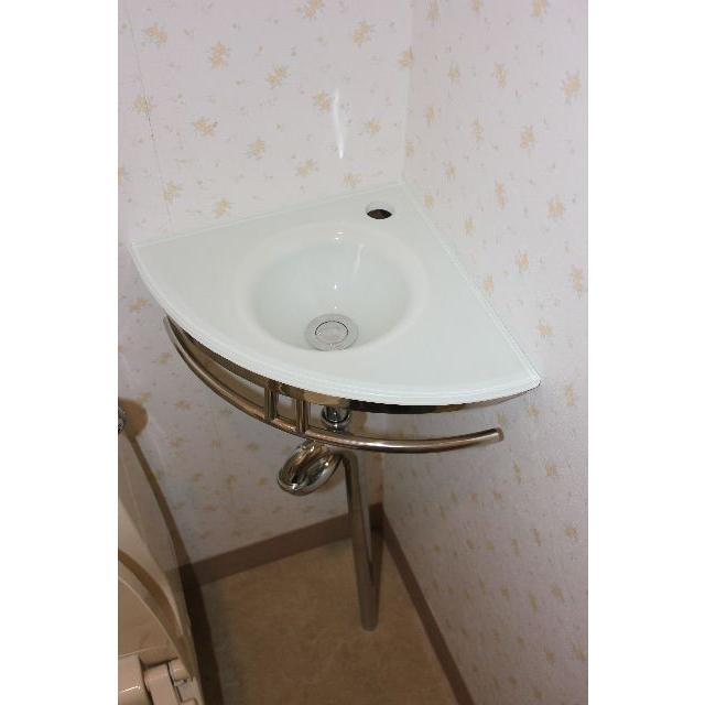 ガラス洗面ボウル 洗面ボール 洗面器 手洗い鉢 手洗い器 コーナー設置 KOTS-5091