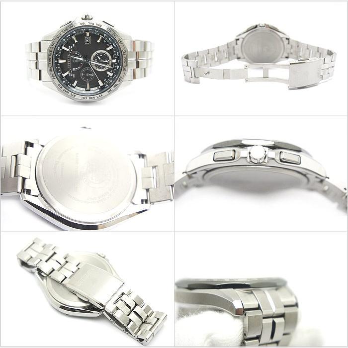 中古 美品 CITIZEN シチズン アテッサ ダブル ダイレクト フライト メンズ 腕時計 電波ソーラー H820-T023070｜obatays｜02