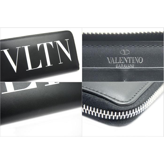 【付属品完備】ヴァレンティノ 財布 VLTN ブラック レザー 美品】ヴァレンティノ 長財布 VLTN ブラック レザー