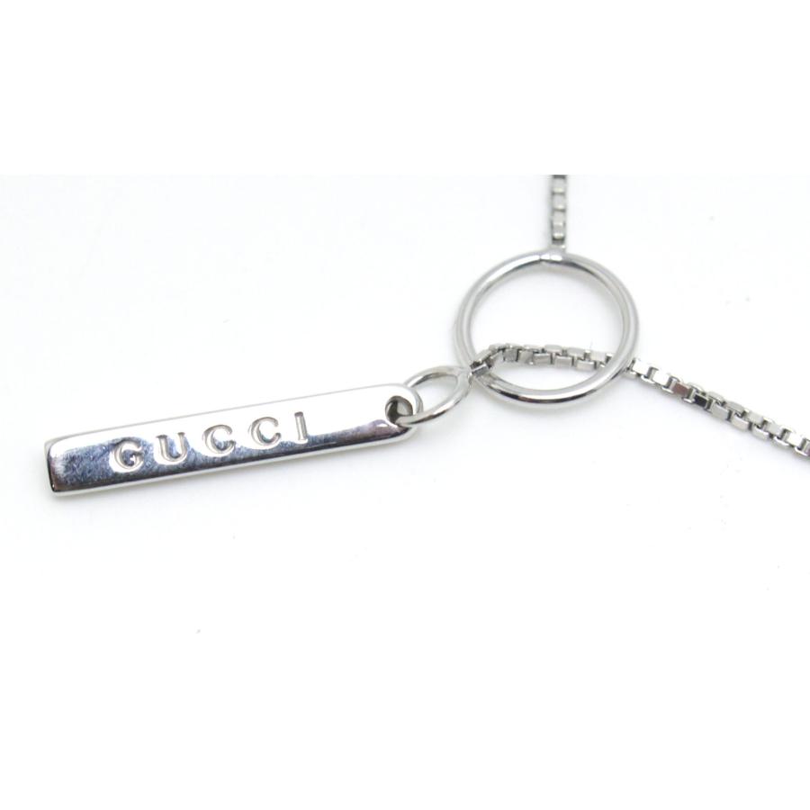 GUCCI ネックレス 約50cm GUCCI（グッチ） 中古 美品 K18 ホワイト ゴールド ネックレス 50cm