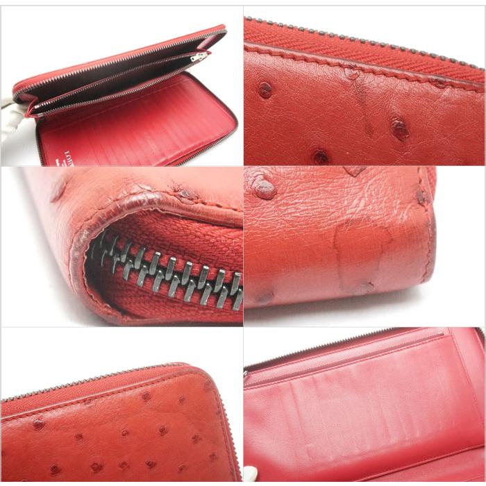 中古 良品 LOEWEロエベ オーストリッチ素材 よき オーガナイザー  