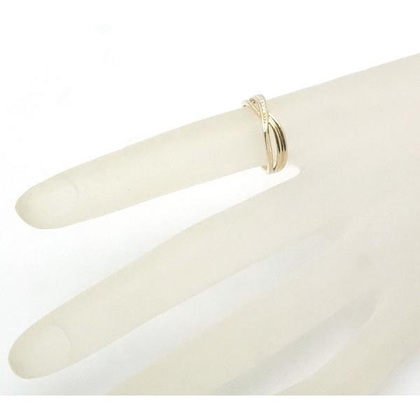 中古 良品 K18PGピンクゴールド メレダイヤモンドリング 11号 : オバタ