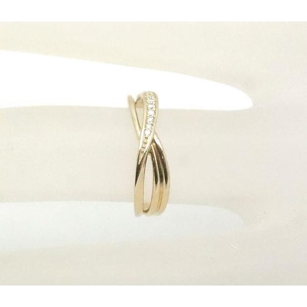 中古 良品 K18PGピンクゴールド メレダイヤモンドリング 11号 : オバタ