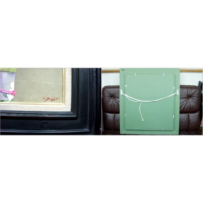 中古 藤井勉 油絵 深い刻 10号 額付き : オバタ質店オンラインストアYS