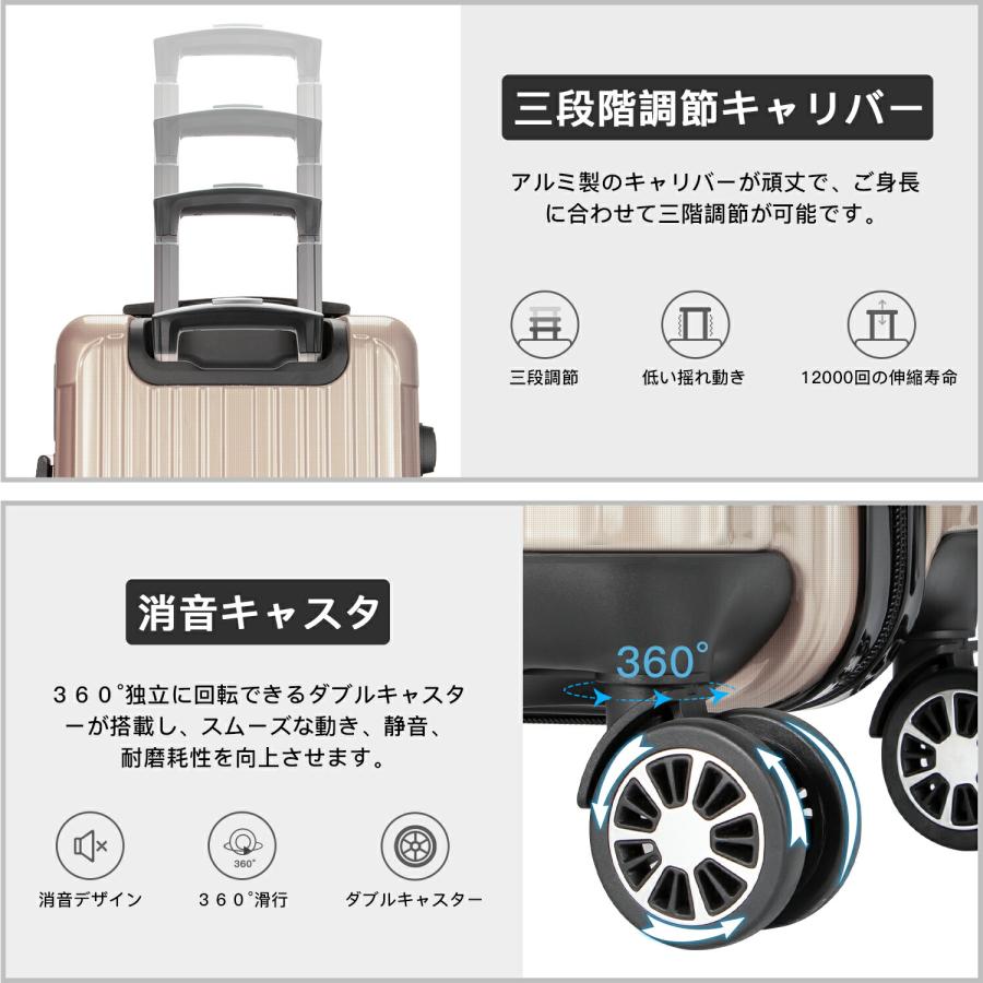 大容量スーツケース　ライトブルーTSAロック5輪キャスター　92L 大容量スーツケース ライトブルーTSAロック5輪キャスター 92L