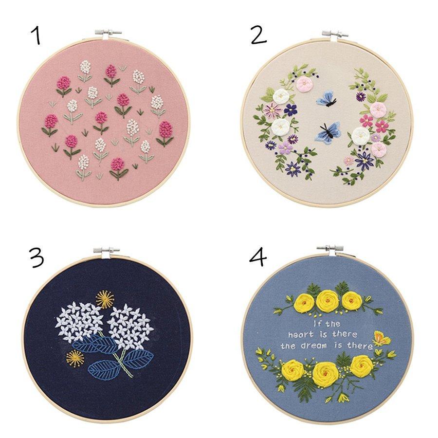 多様な 刺繍キット クロスステッチ 花柄 図案 バラ 手芸キット フランス刺繍 糸 針 Diy サンプラー 刺繍枠 ツール付き 初心者 簡単 やり方 立体パンジーの花柄 手作り Www Debeautyfabriek Nl