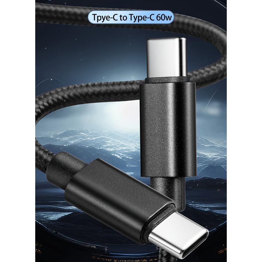 USB C ケーブル 2m 1m 爆買 type c タイプc ケーブル 絡まない 60W 急速充電 データ転送 ナイロン編み 断線防止 高耐久 iPhone17 16 Galaxy iPad Pro MacBook |  | 09