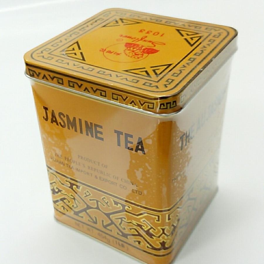 茉莉花（ジャスミン）茶 黄色缶 454g 【※宅急便代ご確認ください