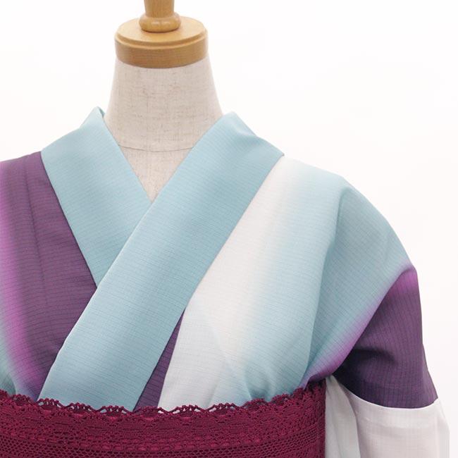 撫松庵 ゆかた 撫松庵浴衣 ぼかし絽／紫 セオα ポイント10倍 送料無料 