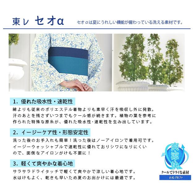 ゆかた 撫松庵浴衣　風神雷神猫／オフシロ／セオα  ポイント10倍　送料無料の画像