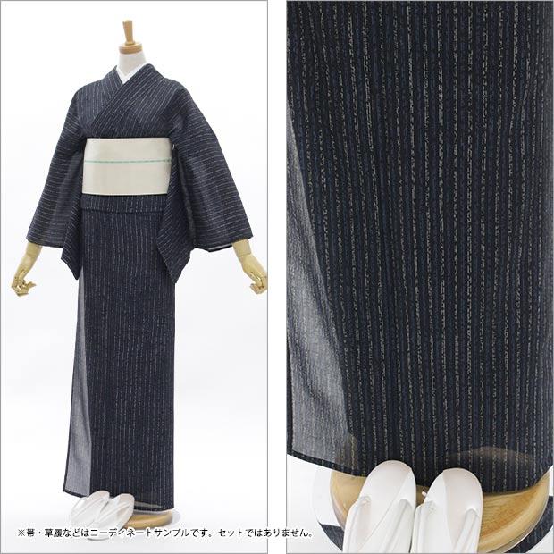 J*様様 【未仕立て極美品】夏塩沢絣　東レ シルック 縦縞　洗える着物　反物　着 未仕立て美品】夏塩沢絣 東レ シルック 縦縞 洗える着物 反物 着尺