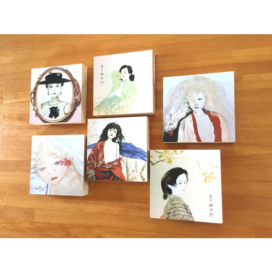 絵画 モダン アートパネル アート インテリア 雑貨 おしゃれ ロココロ 現代アート 人形 水彩画 染色画 アクリル画 画家 : 中島月下村 作品 : Doll-kira｜obeolysco｜07