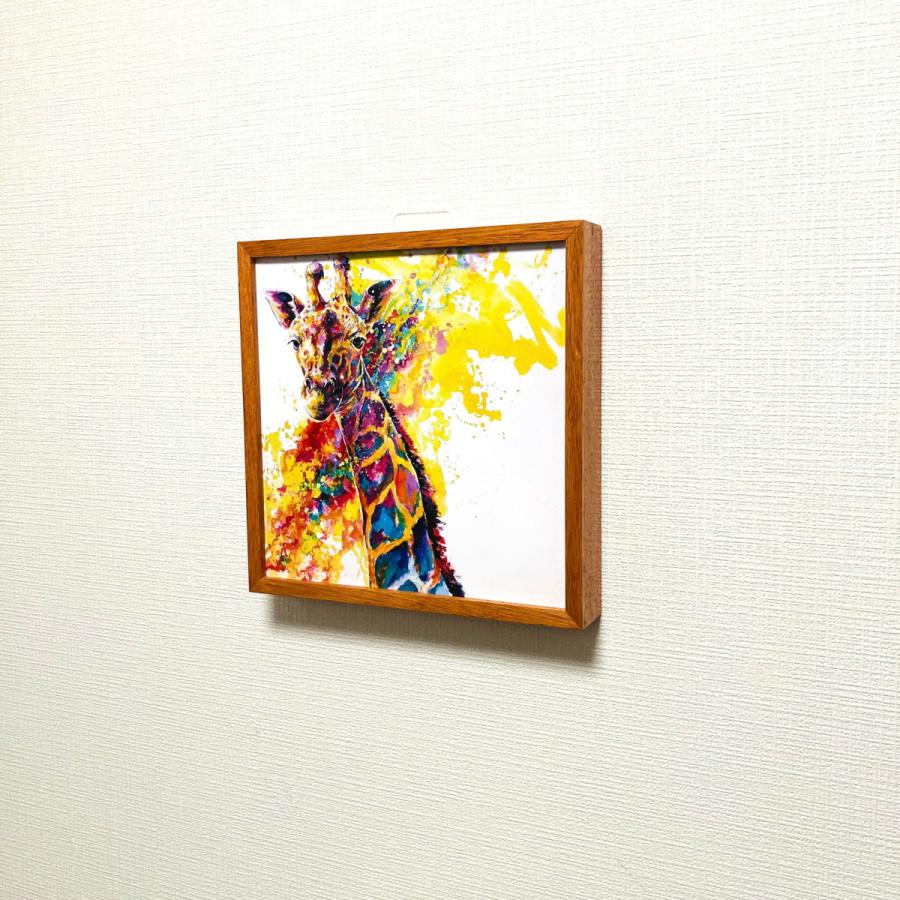 きりんオリジナル絵画 送料無料 】きりんのおしり アート 絵画 カラフル 絵画 E1 通販