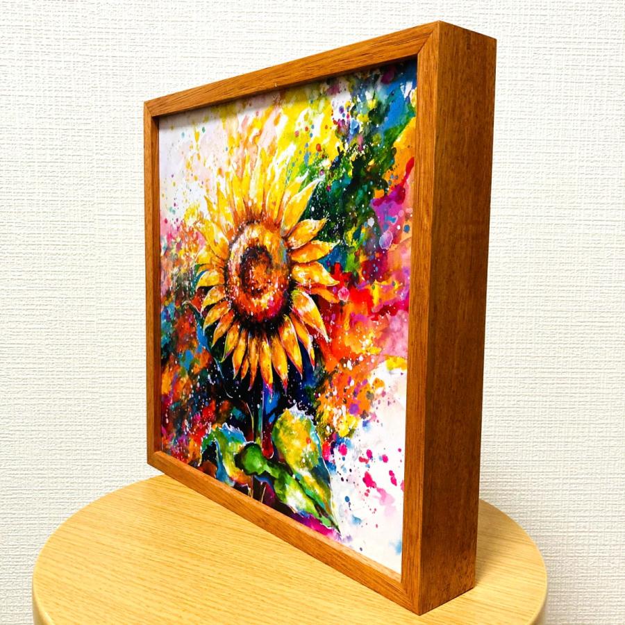 作品 : 堂々 絵 絵画 向日葵 ひまわり ヒマワリ 花 縁起絵