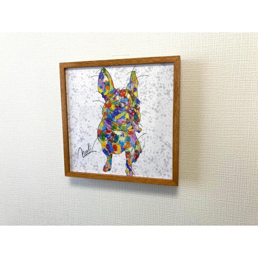 作品 : Re FrenchieLove フレンチブルドッグ 絵 絵画 犬 いぬ 縁起絵
