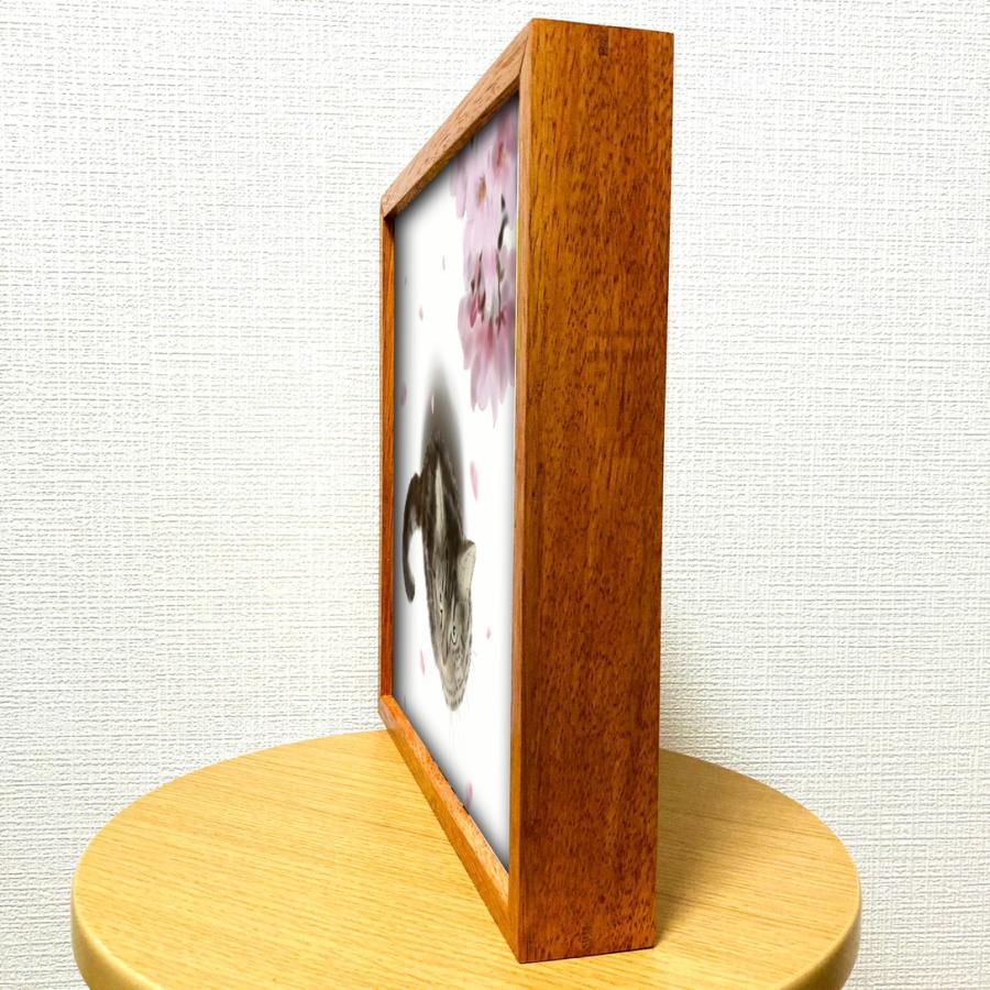 作品 : 桜と猫 絵 絵画 猫 ねこ ネコ キャット 動物 縁起絵 アート