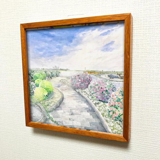 作品 : 白昼夢 絵 絵画 景色 風景 風景画 白昼 夢 縁起絵 アート 30cm×30cm 送料無料 インテリア 雑貨 大きい ロココロ  画家 : MP｜obeolysco｜04