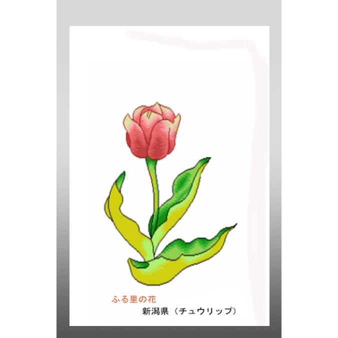 花 イラスト ポストカード 絵葉書 イラスト画 ふる里の花 新潟県 チューリップ 32 Niigata がま口財布 おび蔵 通販 Yahoo ショッピング