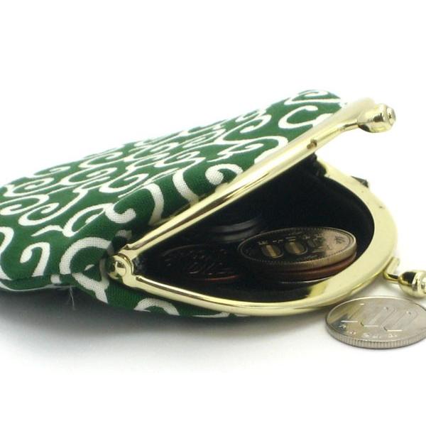 がま口 男持財布 メンズ 小銭入れ 財布 唐草 緑 コンビ Ga 50b 1 がま口財布 おび蔵 通販 Yahoo ショッピング