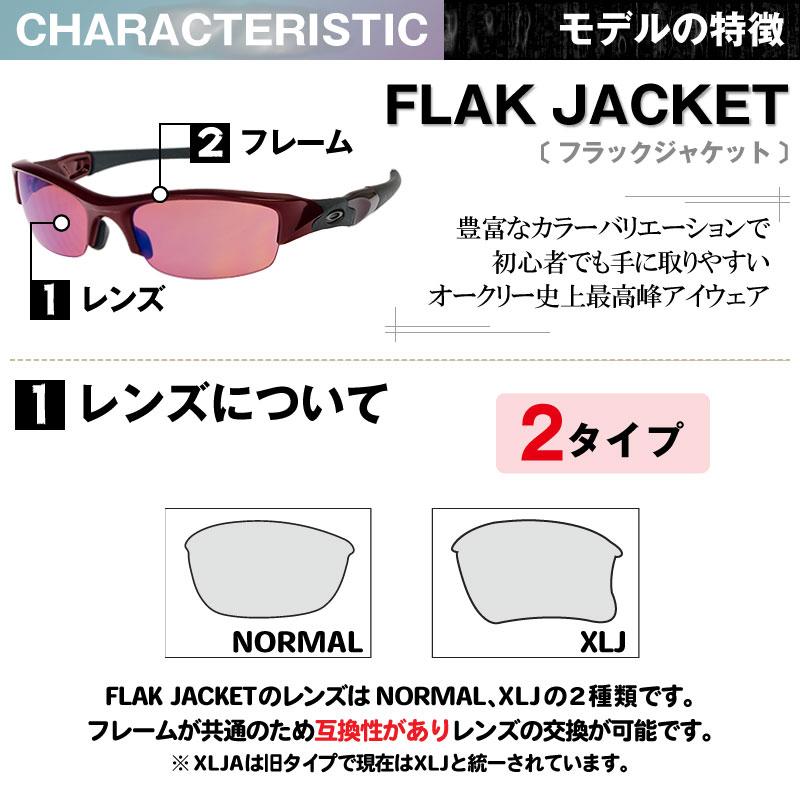 オークリーフラックジャケットプリズムレンズ