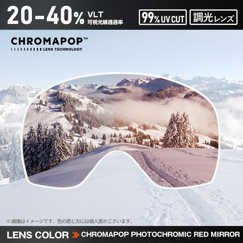スミス ゴーグル 交換レンズ アイオー CHROMAPOP PHOTOCHROMIC RED