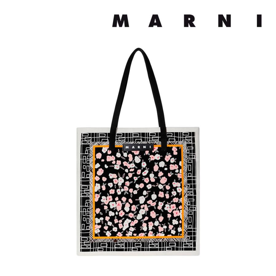お値下げ　MARNI キャンパス　トートバッグ　フラワーカフェ　新品・未使用 MARNI マルニフラワーカフェ トートバッグ FLOWER CAFE