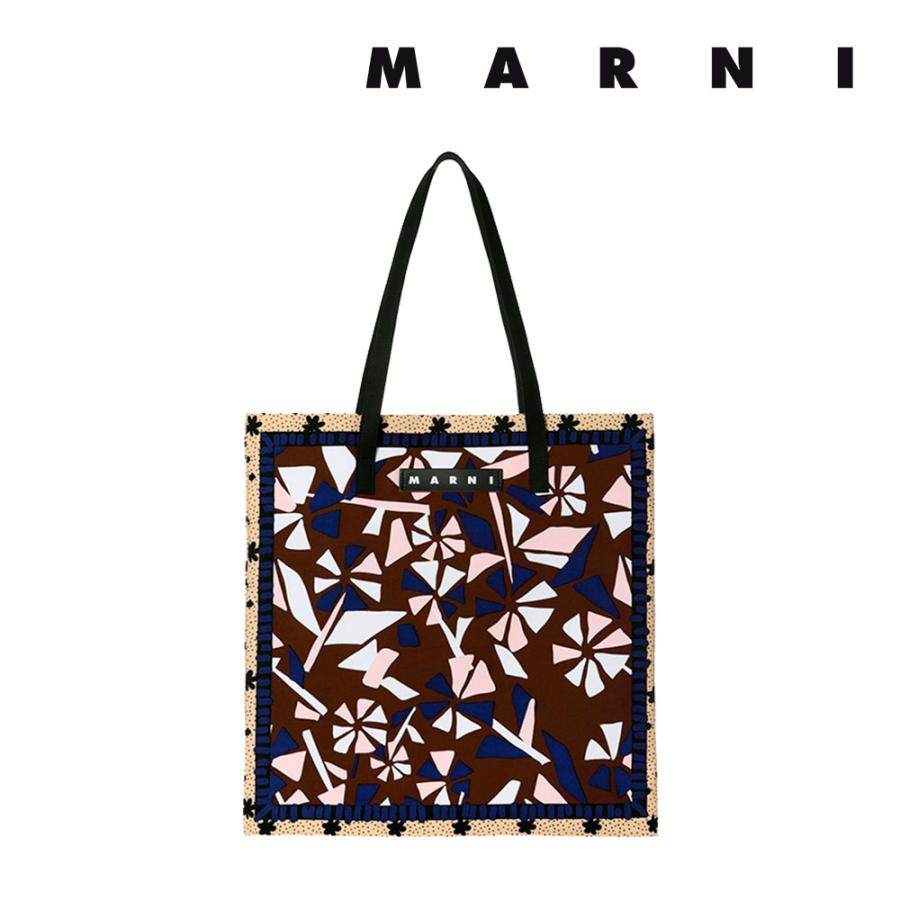 マルニ フラワー カフェ MARNI FLOWER CAFE レディース カバン コットンキャンバス製 バンダナ トート バッグ 【返品交換