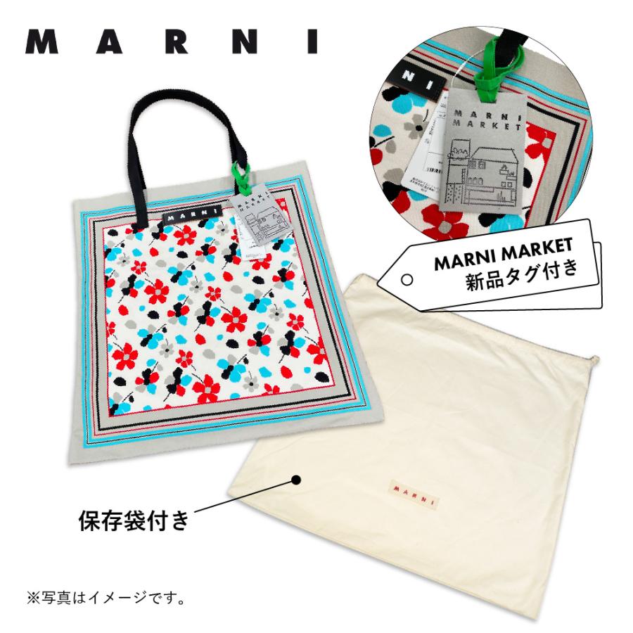 マルニ フラワー カフェ MARNI FLOWER CAFE レディース カバン コットンキャンバス製 バンダナ トート バッグ 【返品交換不可】の画像