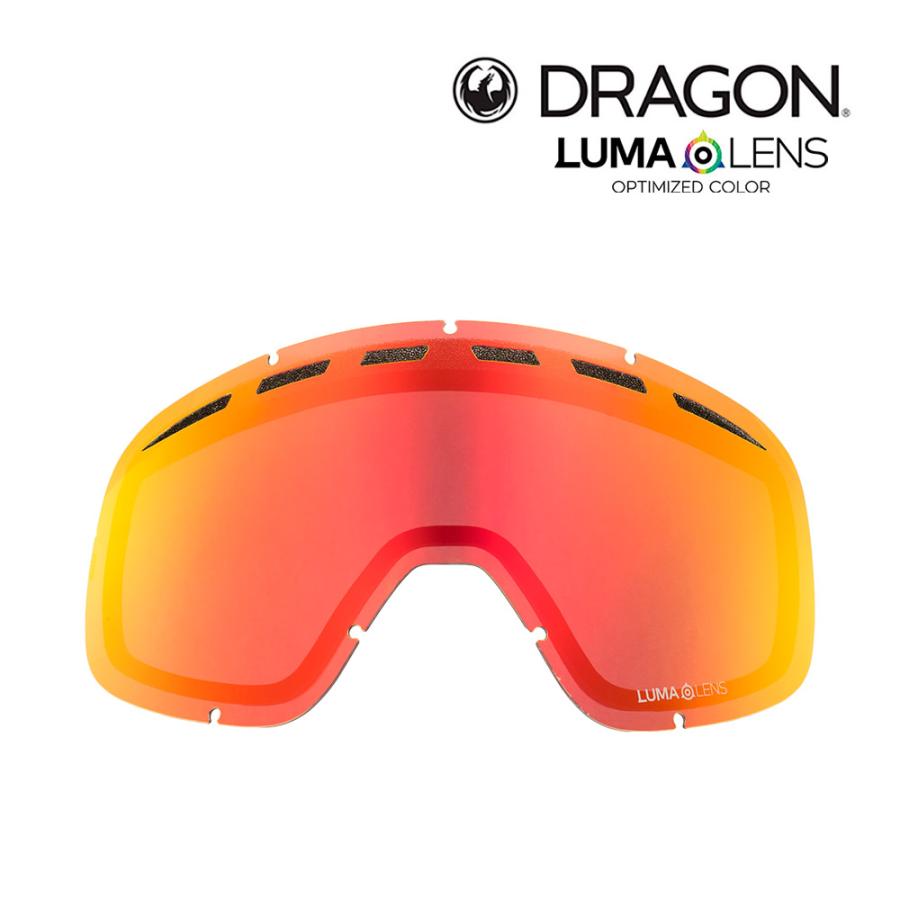 ドラゴン スノーゴーグル 交換レンズ ディーワン LUMALENS RED ION  