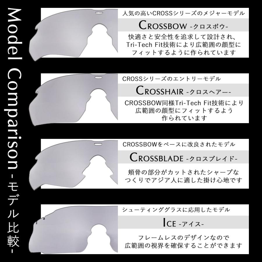 ESS サングラス ノーズパッド付 交換レンズ セット クロスボウ