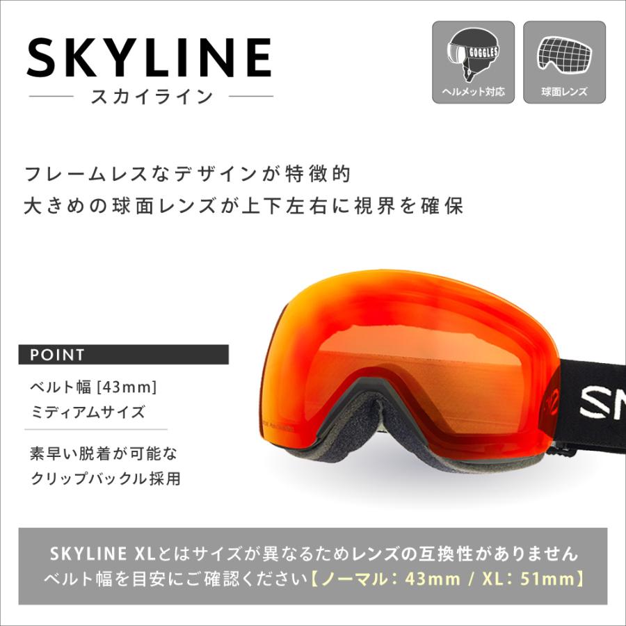 スミス ゴーグル スカイライン m006810mm994y スタンダードフィット SMITH SKYLINE GOGGLES US フィット_4