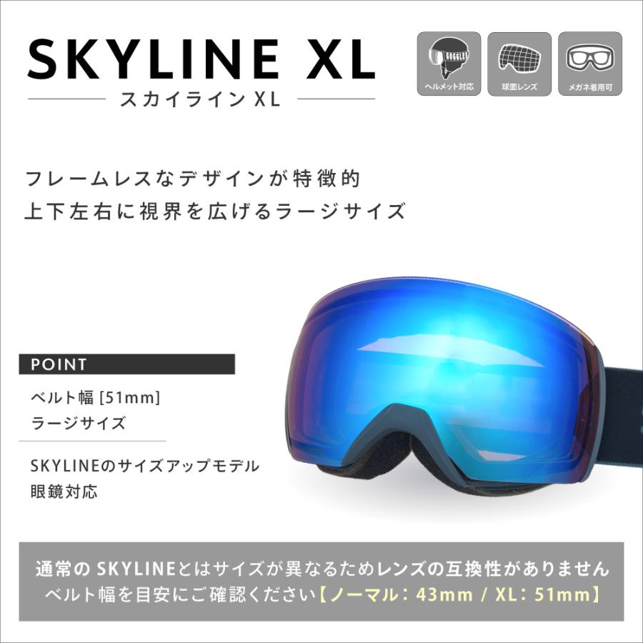 Smith 偏光レンズ（美品）ゴーグル　スカイラインXL ミラー&偏光レンズ付 SMITH（スミス） ゴーグル 交換レンズ SKYLINE XL LENS ZERO TECH BASE