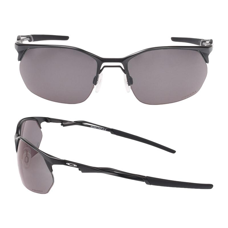 ビンテージ OAKLEY オークリーサングラス ワイヤータップ Wire Tap 2.0 Prizm Black Lenses, Matte Gunmetal Frame Sunglasses