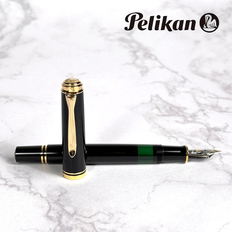 【新品級】ペリカン M400 M 中字 ブラック 万年筆 Pelikan（ペリカン） 万年筆 吸入式 スーベレーン M400 ブラック M